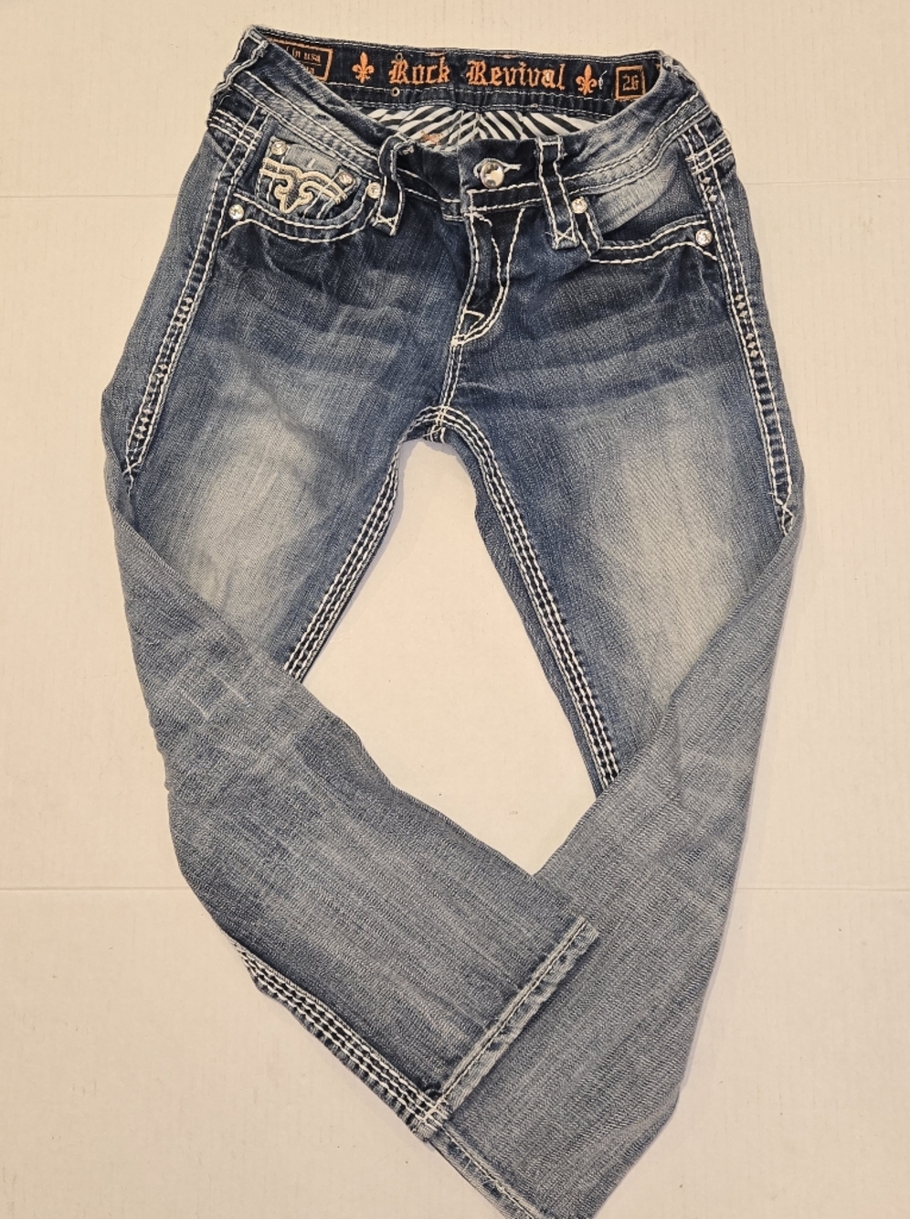 ROCK REVIVAL FAY JEAN CAPRIS 21IN INSEAM 27IN WAIST BILING